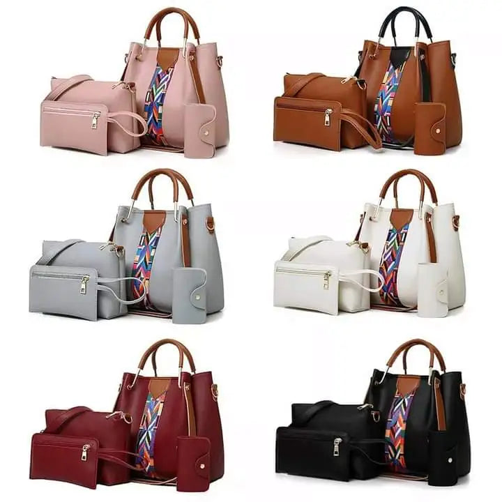 4 Pcs Diamond Handbag(Blue)